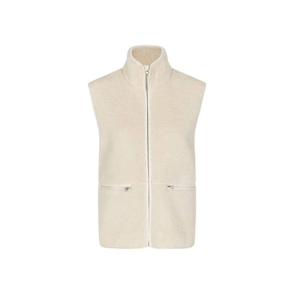 Samsøe Elegant Gebreid Vest voor veelzijdige stijl Beige Dames