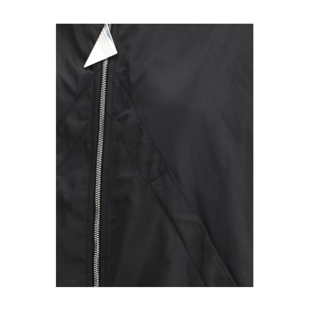 The Attico Zwarte Hooded Windbreaker Jas Stijl Black Dames