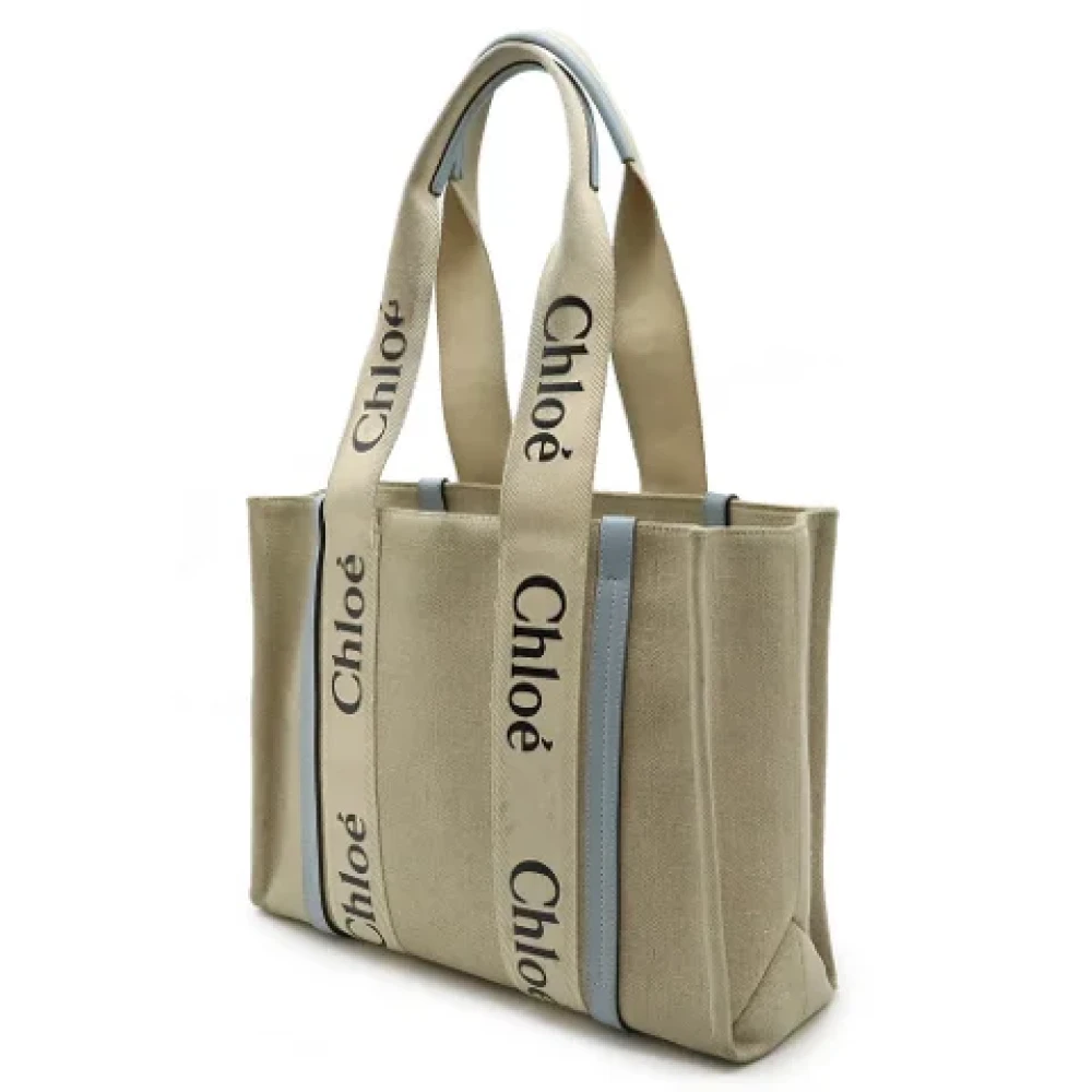 Chloé Pre-owned Canvas shoulder-bags Gray Dames