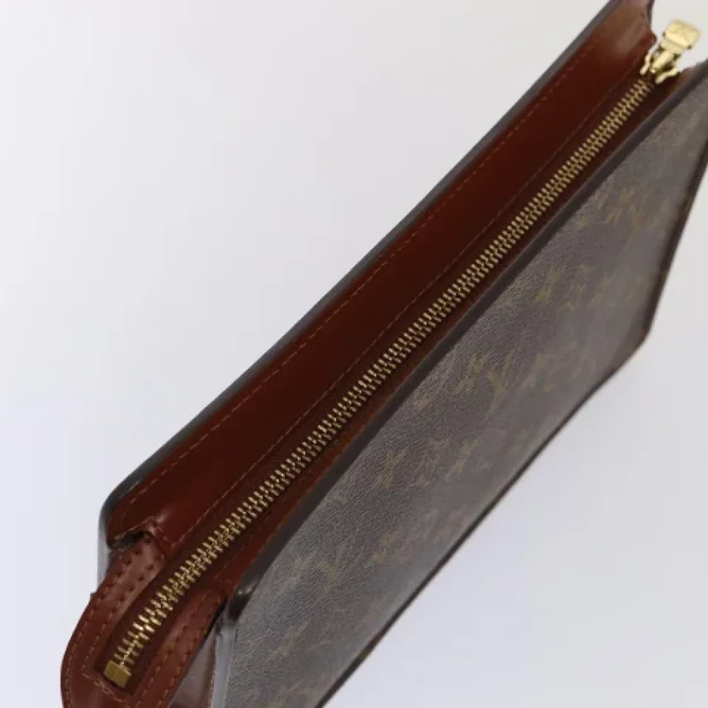 Louis Vuitton Vintage Pre-owned Canvas clutches Brown Dames