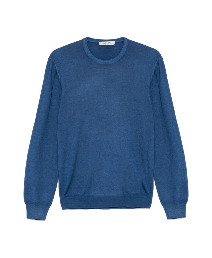 pull-col-rond-bleu-saphir