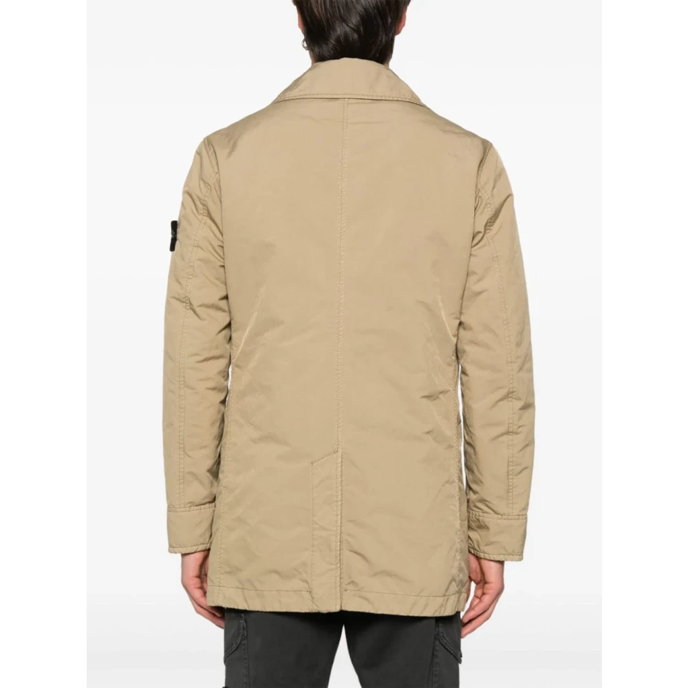 Stone Island Quilted Compass Jacket Beige Heren