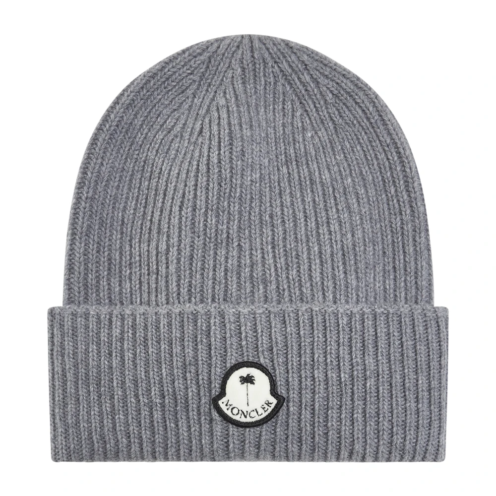 Moncler Grijze Wintermutsen voor Mannen Gray Heren