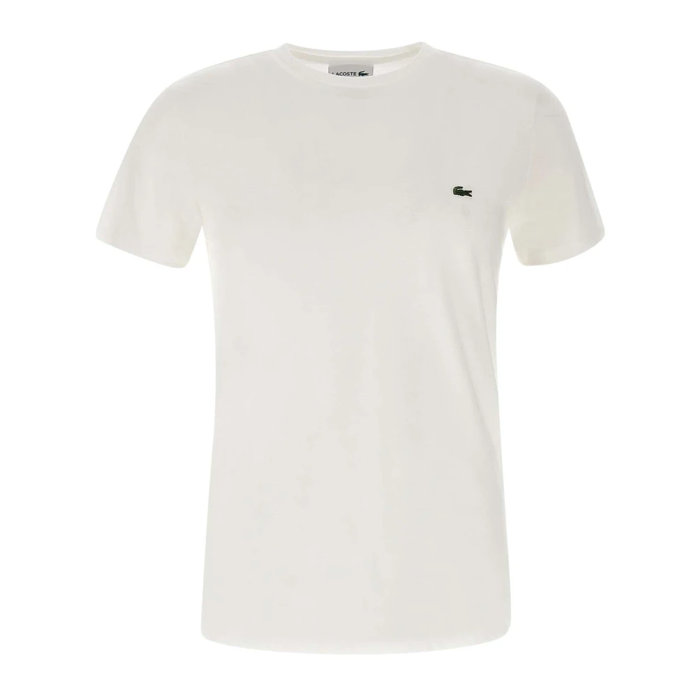 Lacoste Herr Vit Toppar Xl, Bomull, Cotton Pima T-Shirt