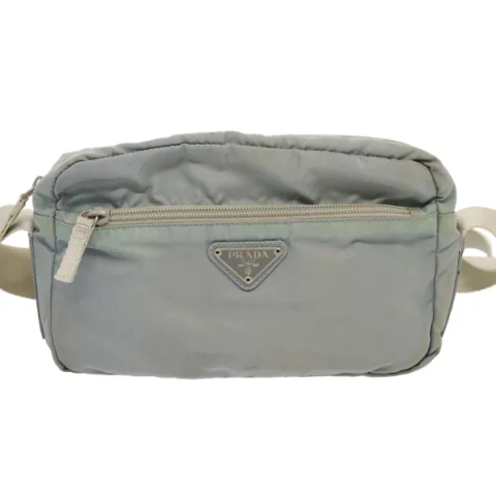 Prada Vintage Pre-owned Fabric prada-bags Blue Dames