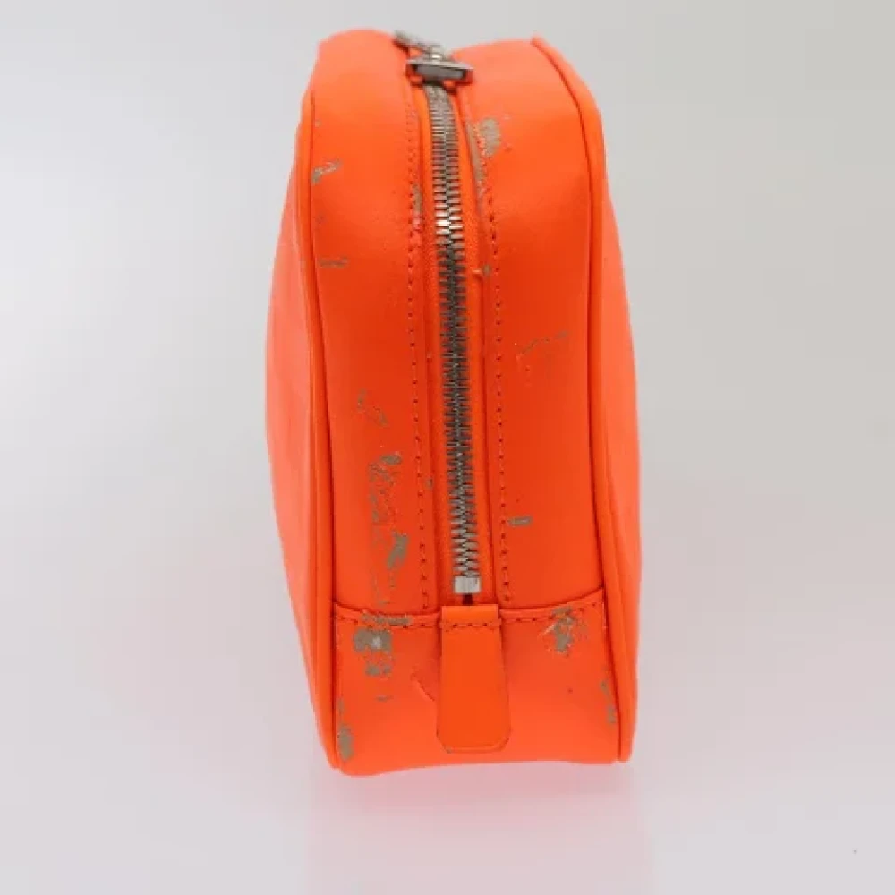 Louis Vuitton Vintage Pre-owned Leather clutches Orange Dames