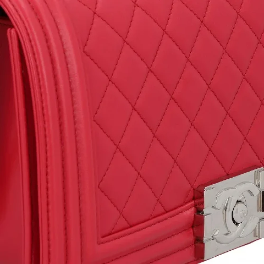 Chanel Vintage Pre-owned Leather crossbody-bags Pink Dames