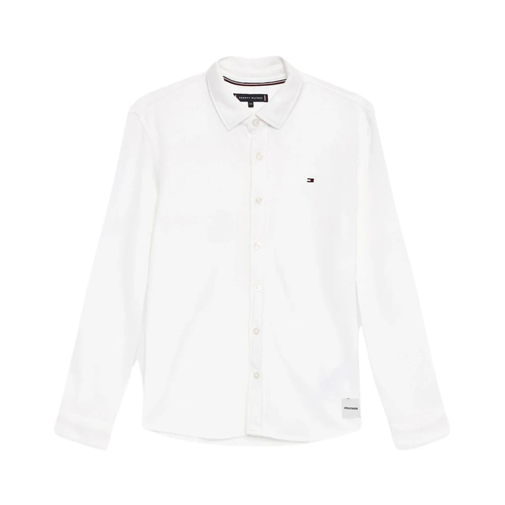 Tommy Hilfiger Elegant och dynamisk skjorta med broderi White, Pojke