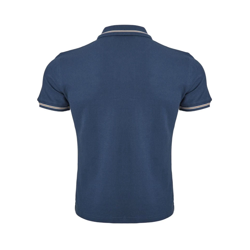 Corneliani Blauw Italiaans Katoenen Poloshirt Blue Heren