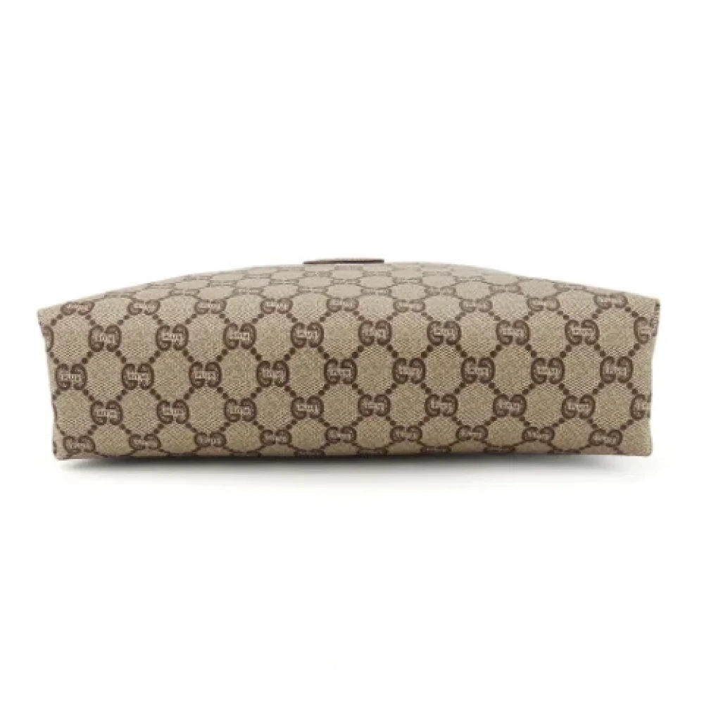 Gucci Vintage Pre-owned Canvas clutches Beige Dames