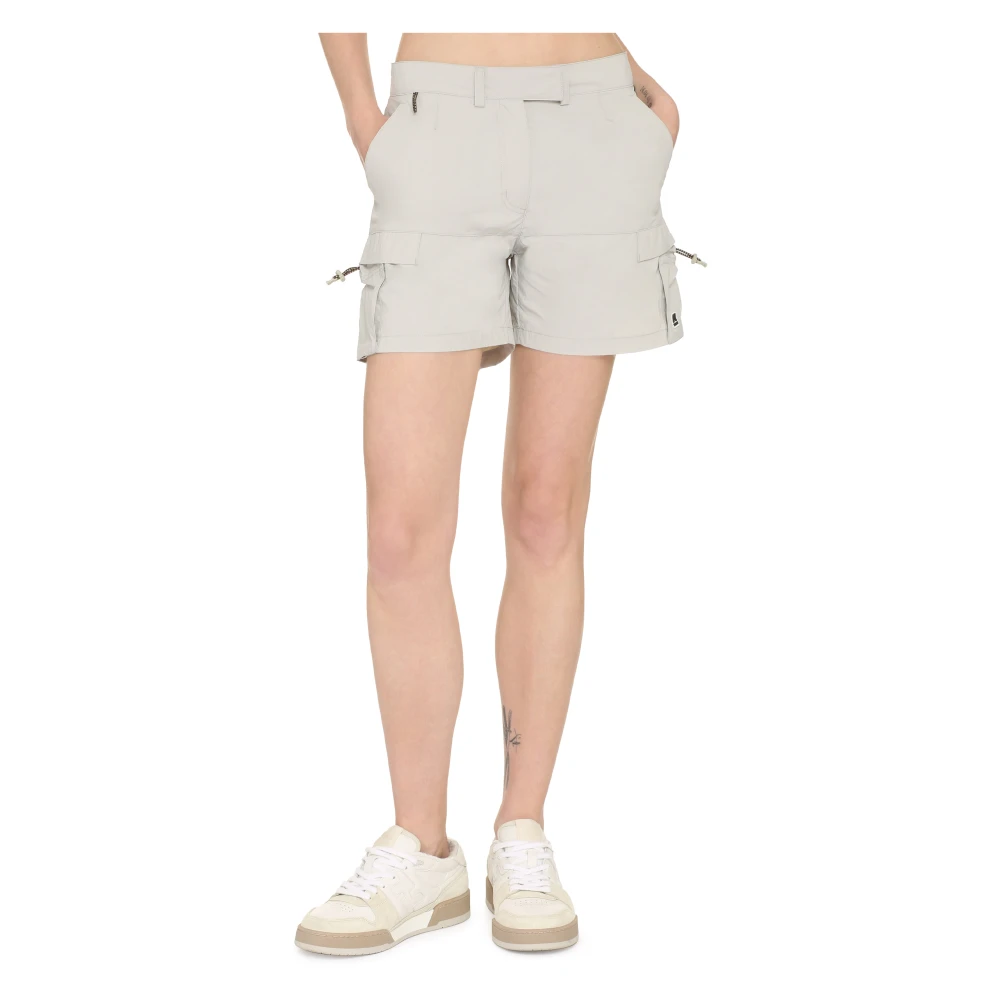 K-way Nylon Shorts met Zakken Beige Dames