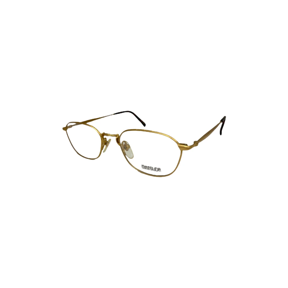 Matsuda Stijlvolle Bril met Functionaliteit Yellow Unisex