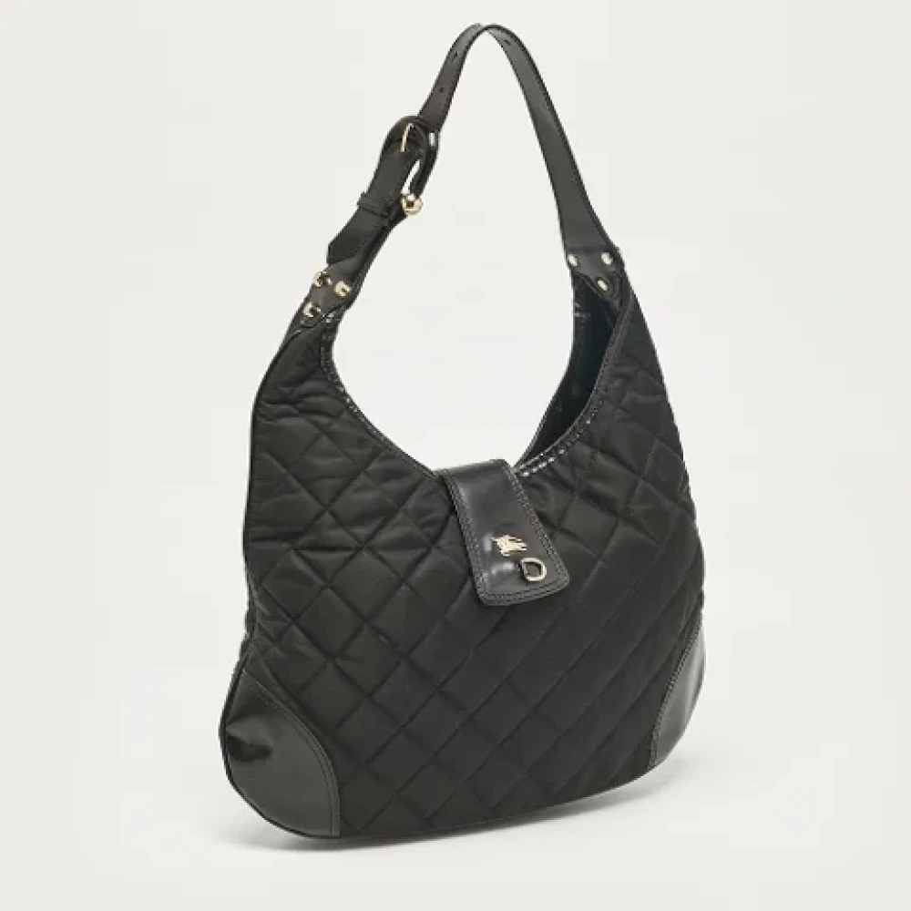 Burberry Vintage Pre-owned Leather handbags Black Dames