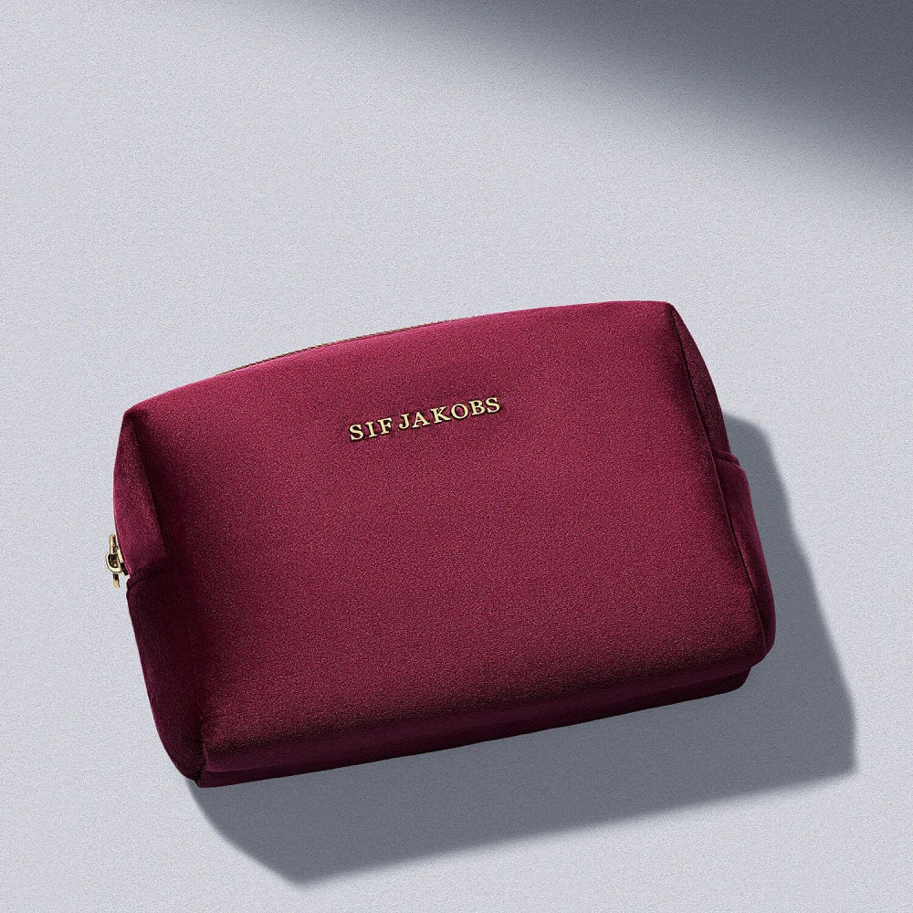 Sif Jakobs Jewellery Bordeaux Velvet Toilettas Red Dames