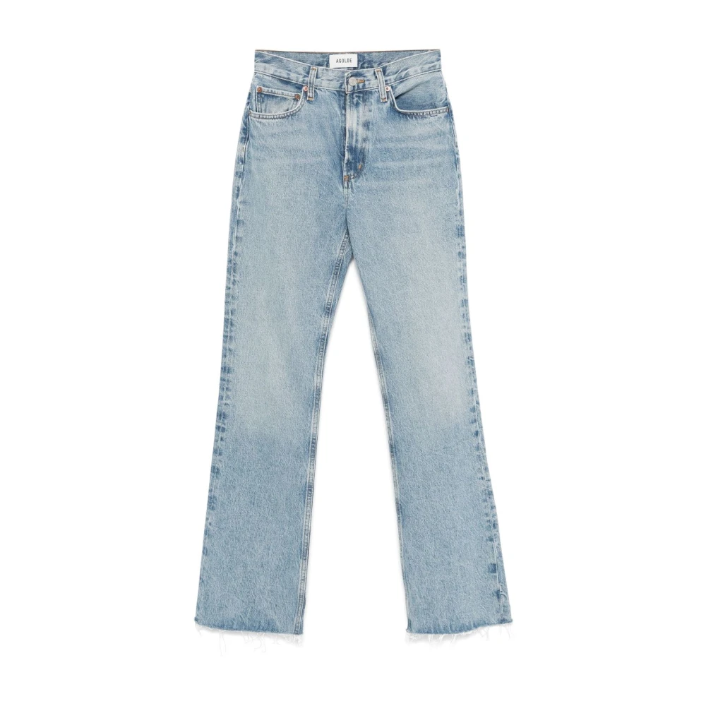 Agolde Leena Denim Jeans voor het podium Blue Dames