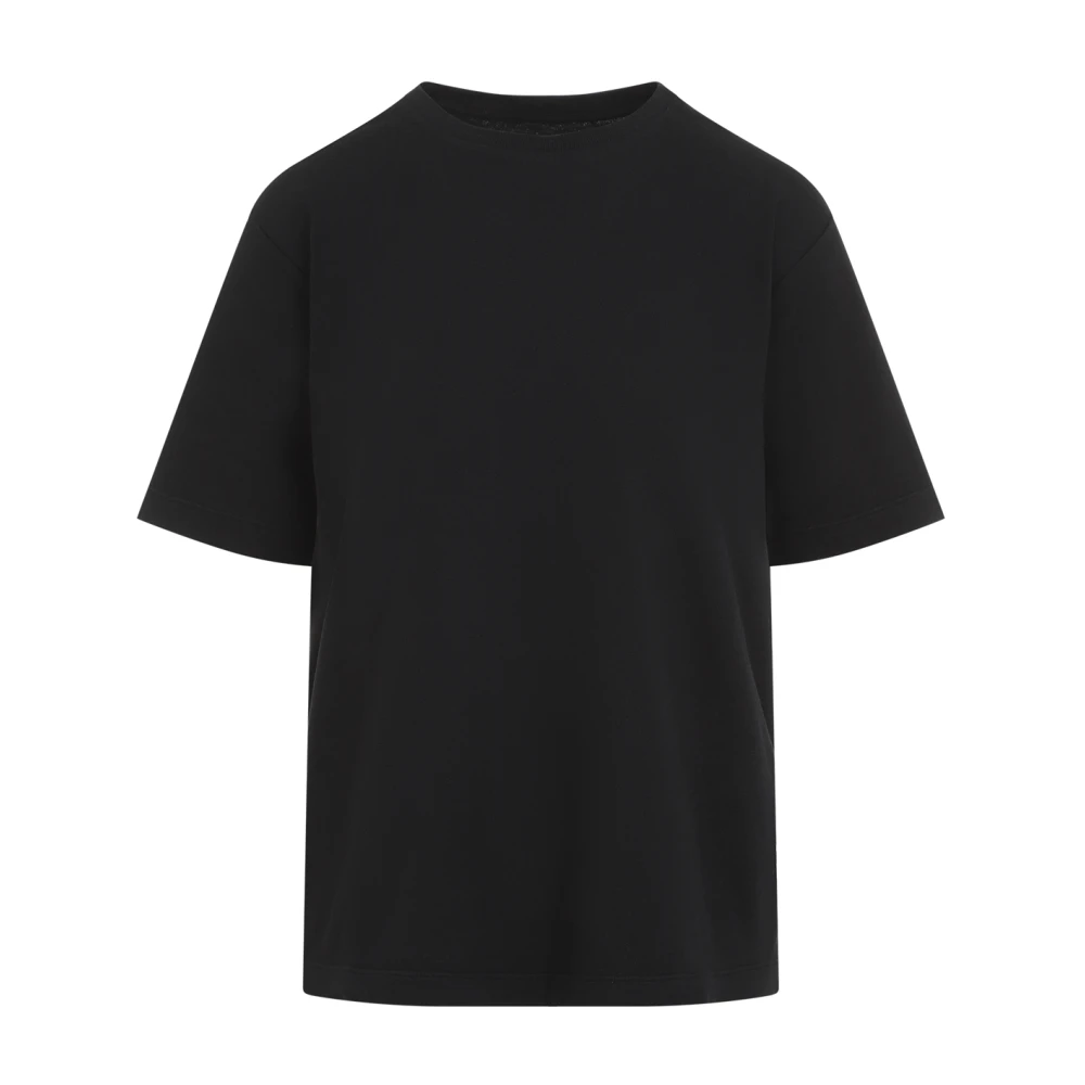 Khaite Zwarte Katoenen T-shirt Dames Casual Stijl Black Dames