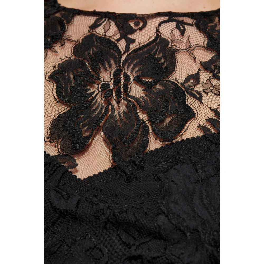 Dolce & Gabbana Kanten jurk Black Dames