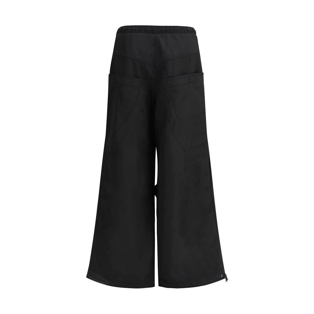The Attico Nylon Cargo Broek Urban Stijl Black Dames