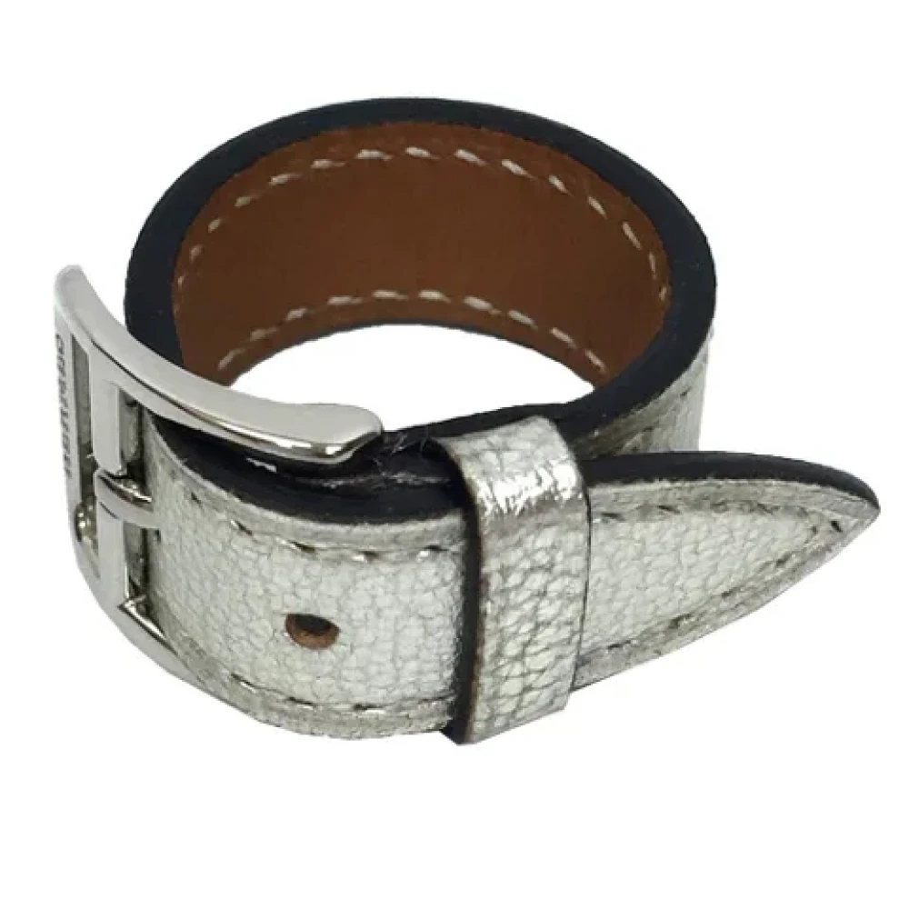 Hermès Vintage Pre-owned Leather belts Gray Dames