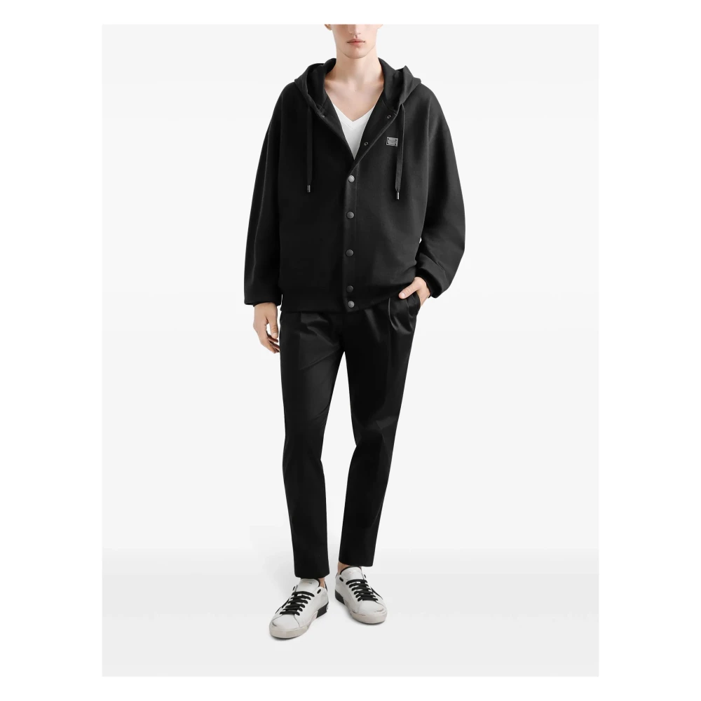 Dolce & Gabbana Zwarte Truien voor Mannen Black Heren