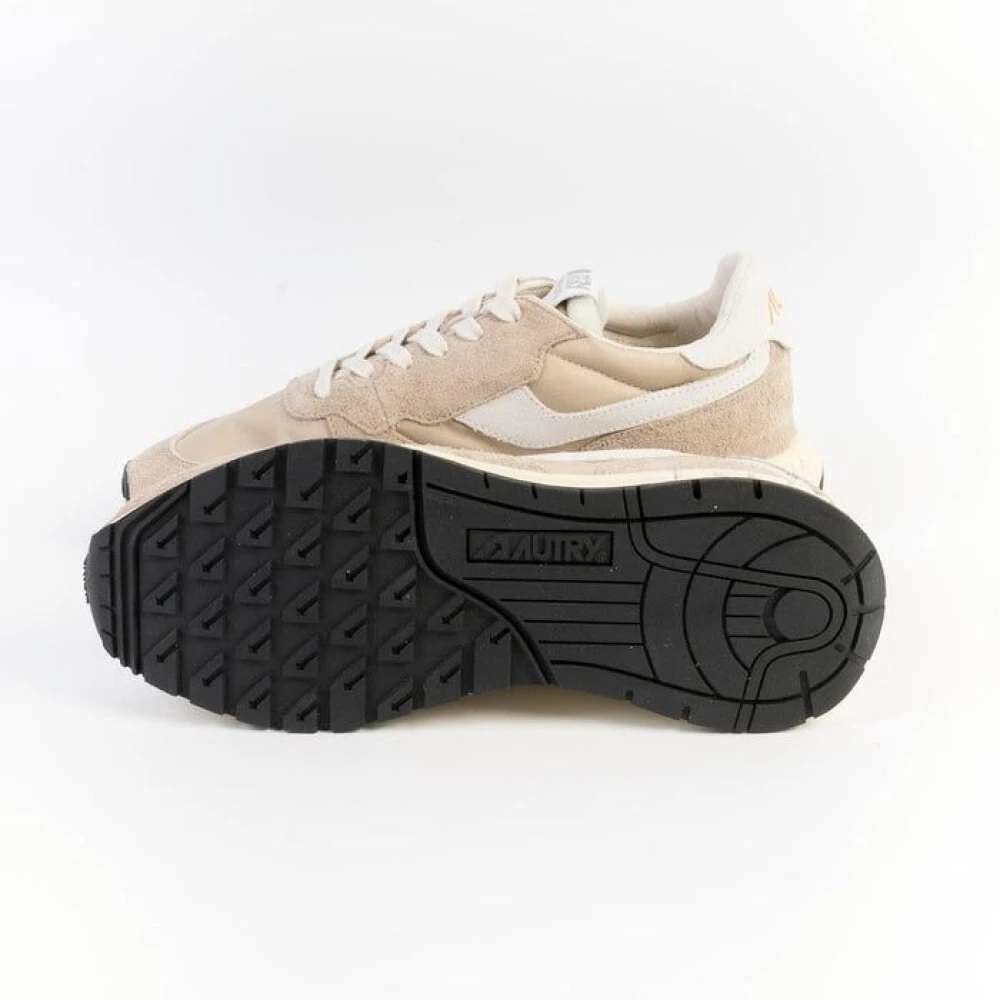 Autry Casual Sneaker Schoenen voor Mannen Beige Heren