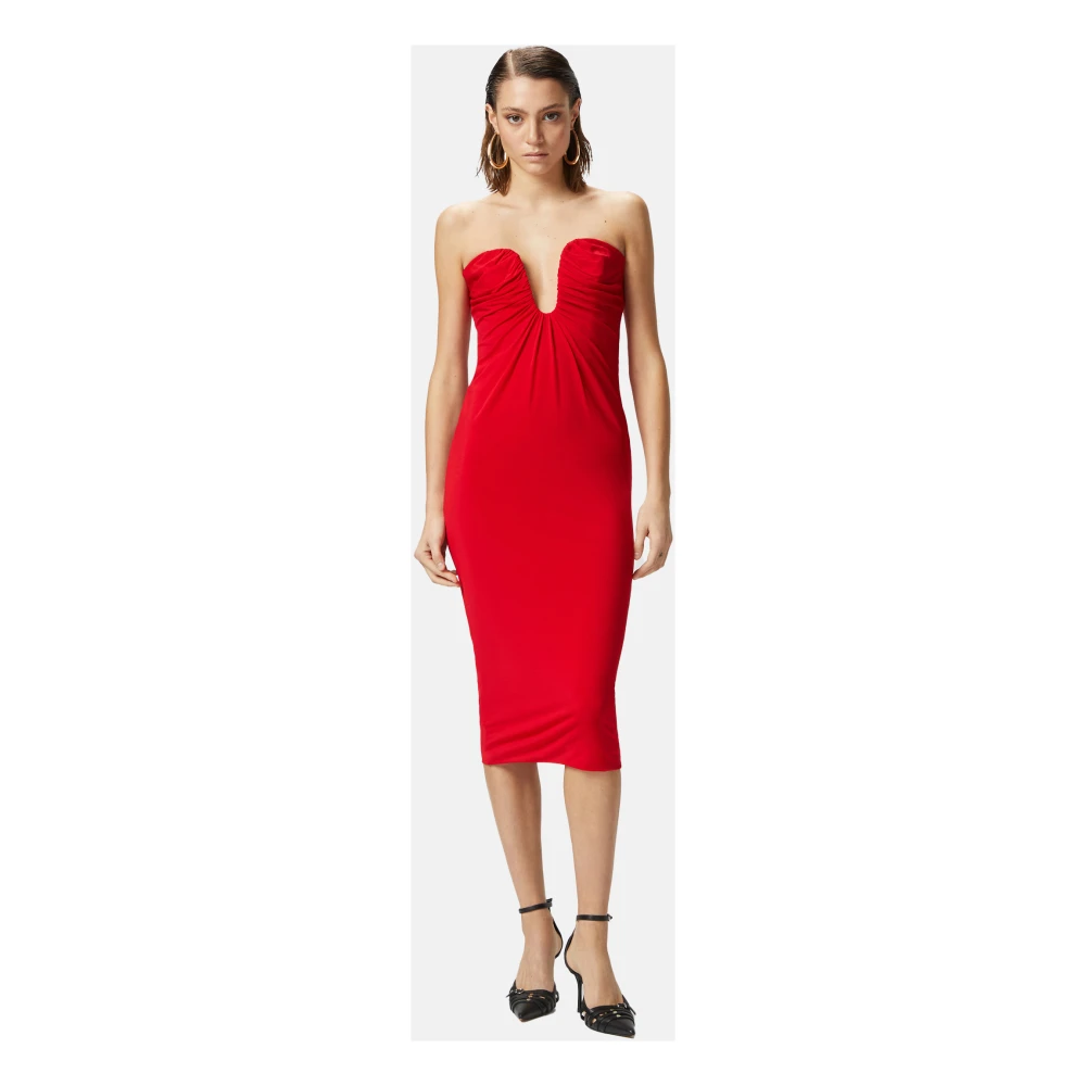 pinko Jersey Jurk in Grijs Red Dames