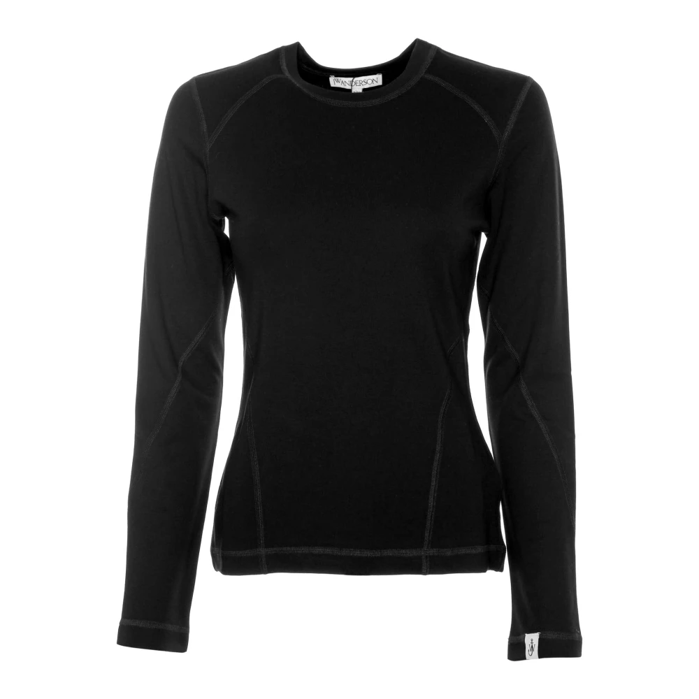 JW Anderson Anker Borduurwerk Longsleeve Shirt Black Dames