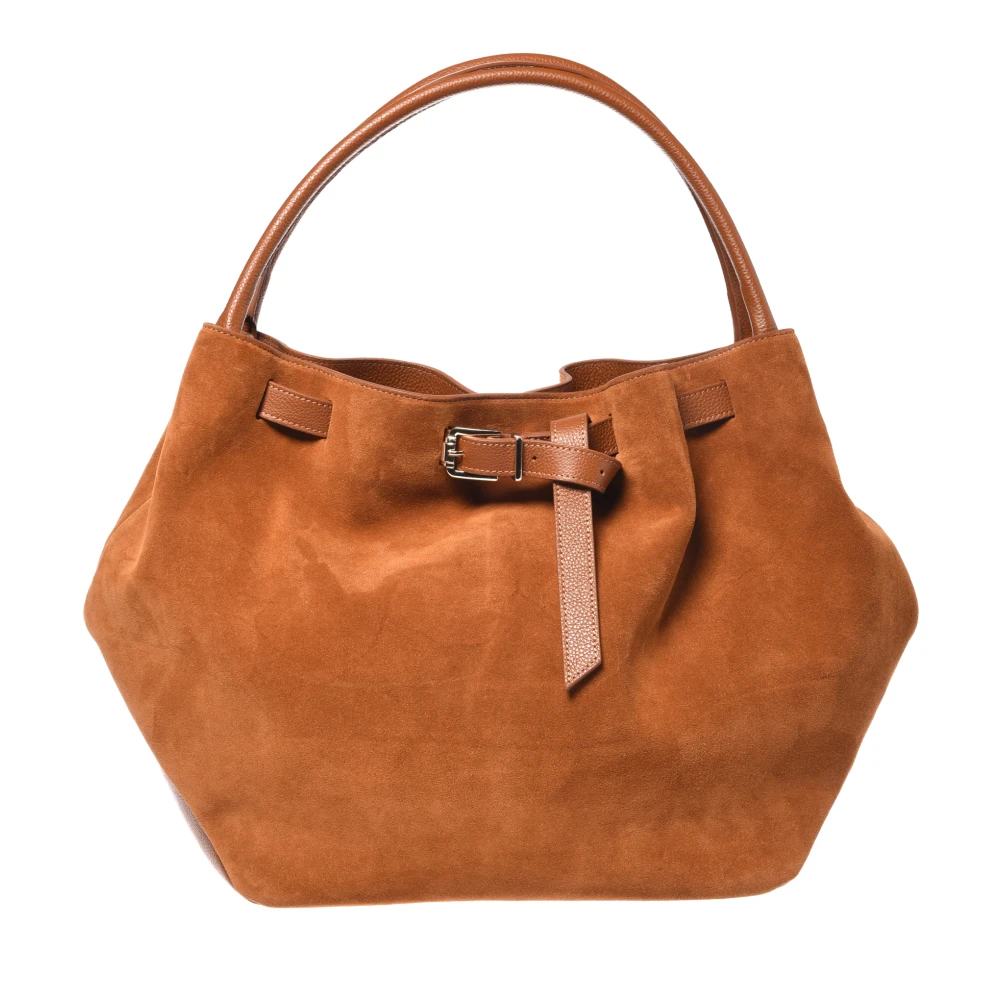 Baldinini Women's Brown Suede Bucket Bag