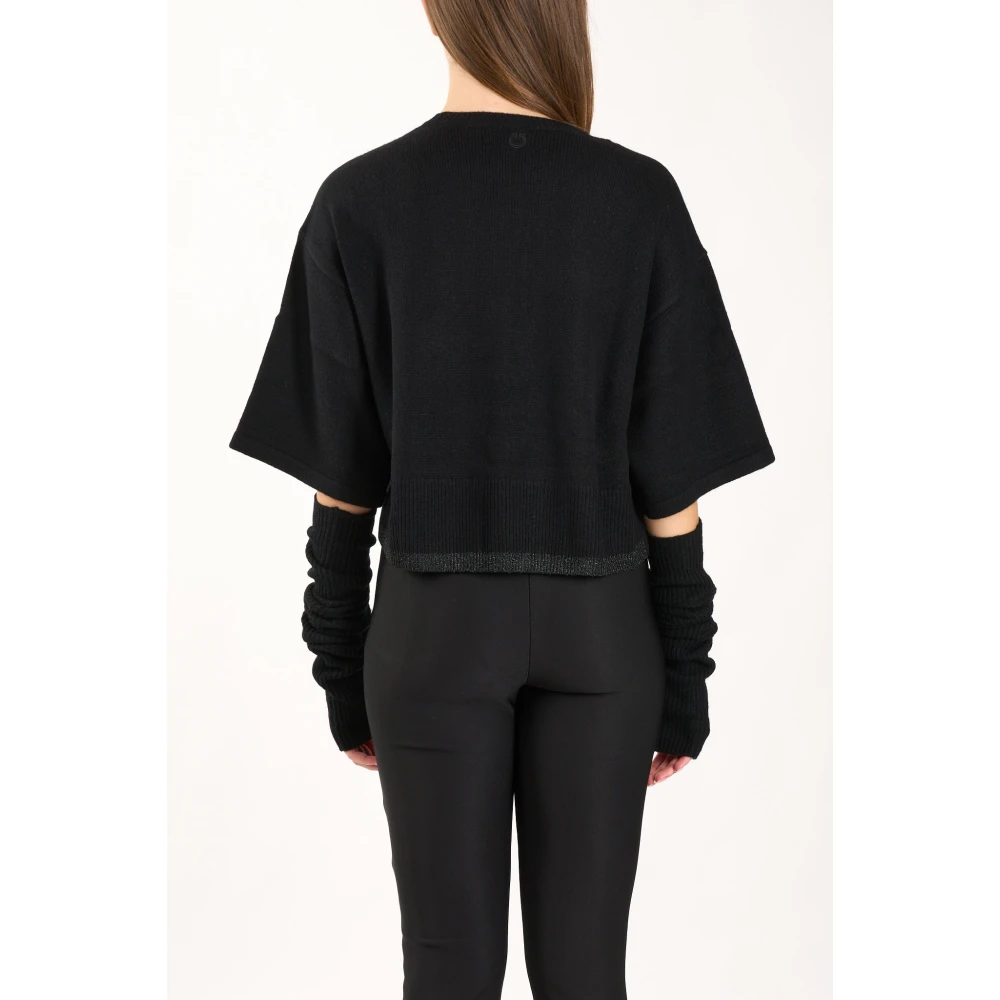 pinko Kasjmier wollen trui Sorbato model Black Dames