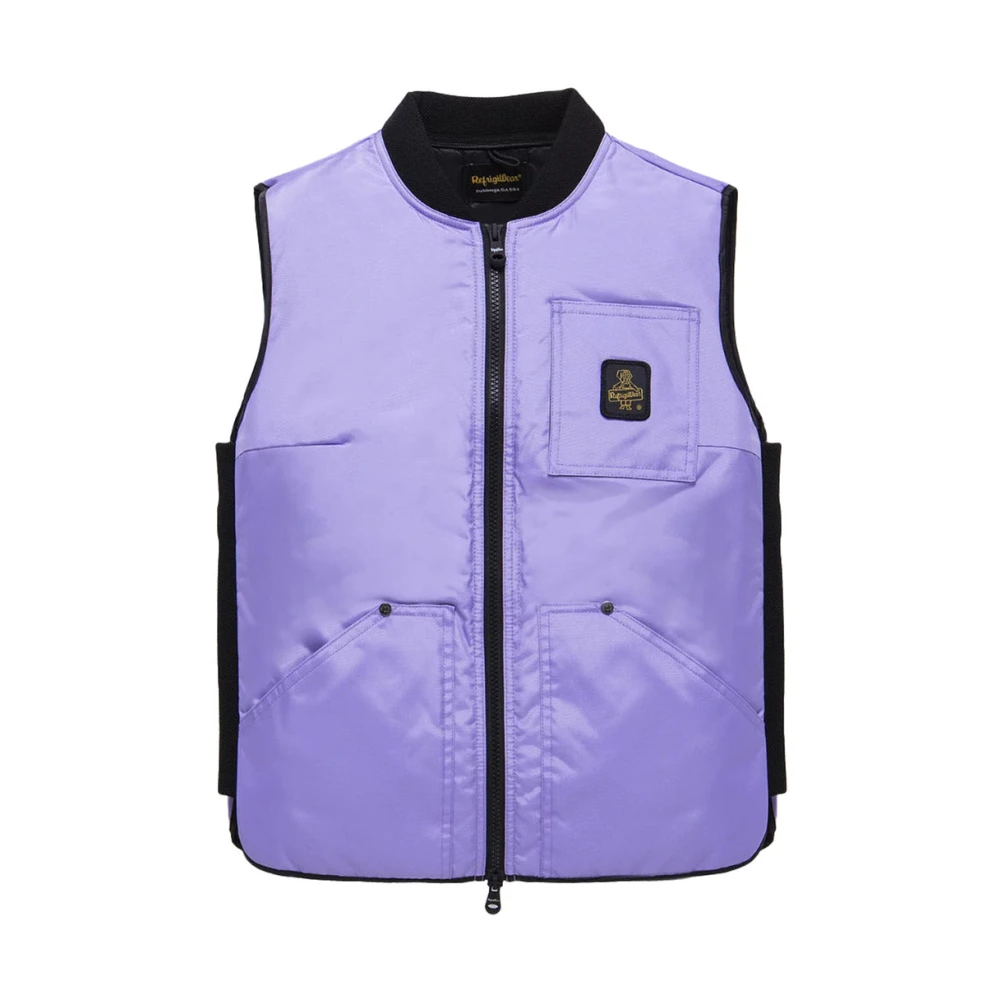 RefrigiWear Gewatteerde mouwloze vest met rits Purple Heren