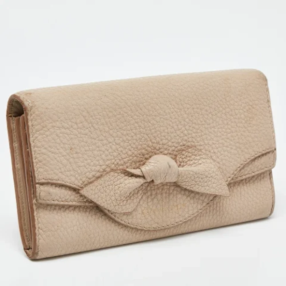 Burberry Vintage Pre-owned Leather wallets Beige Dames