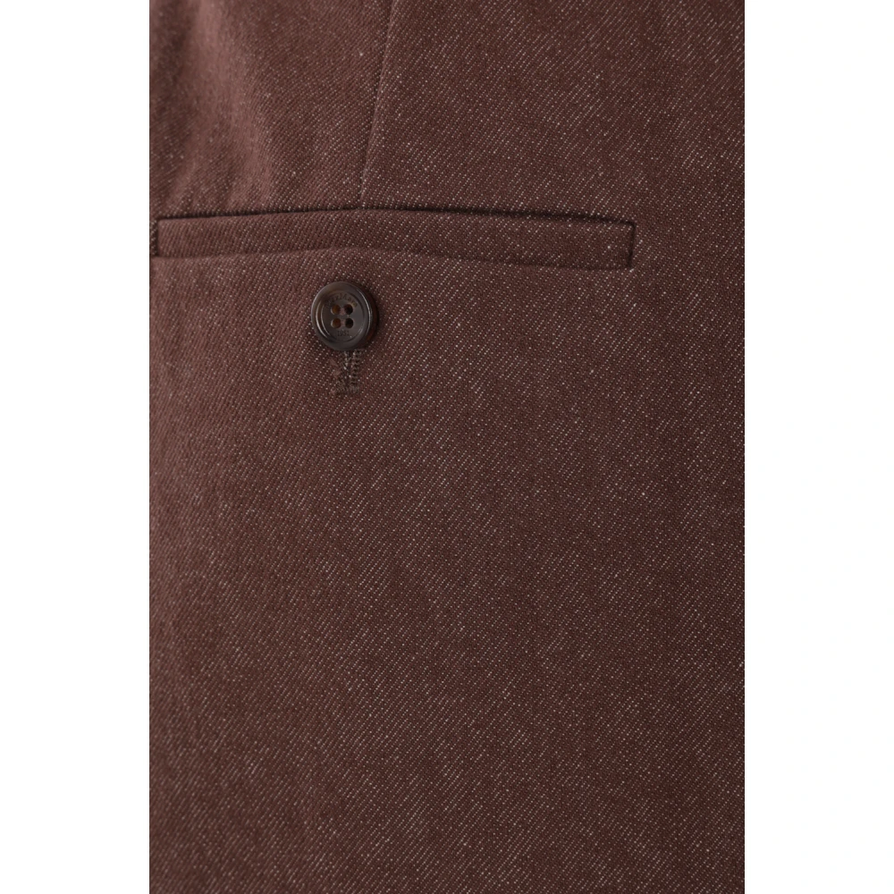 Max Mara Denim Lange Rok Bruin Brown Dames