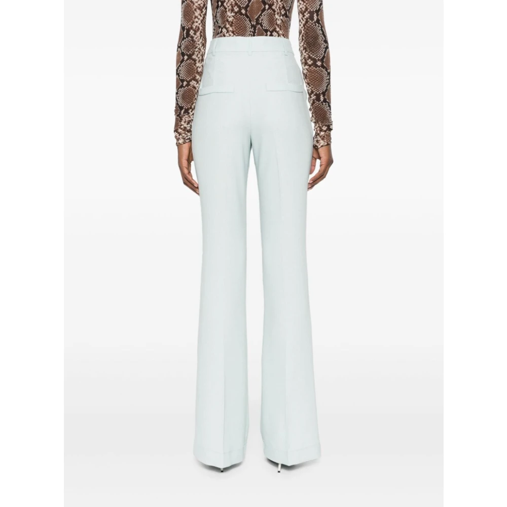 Hebe Studio Groene Flared Broek Green Dames