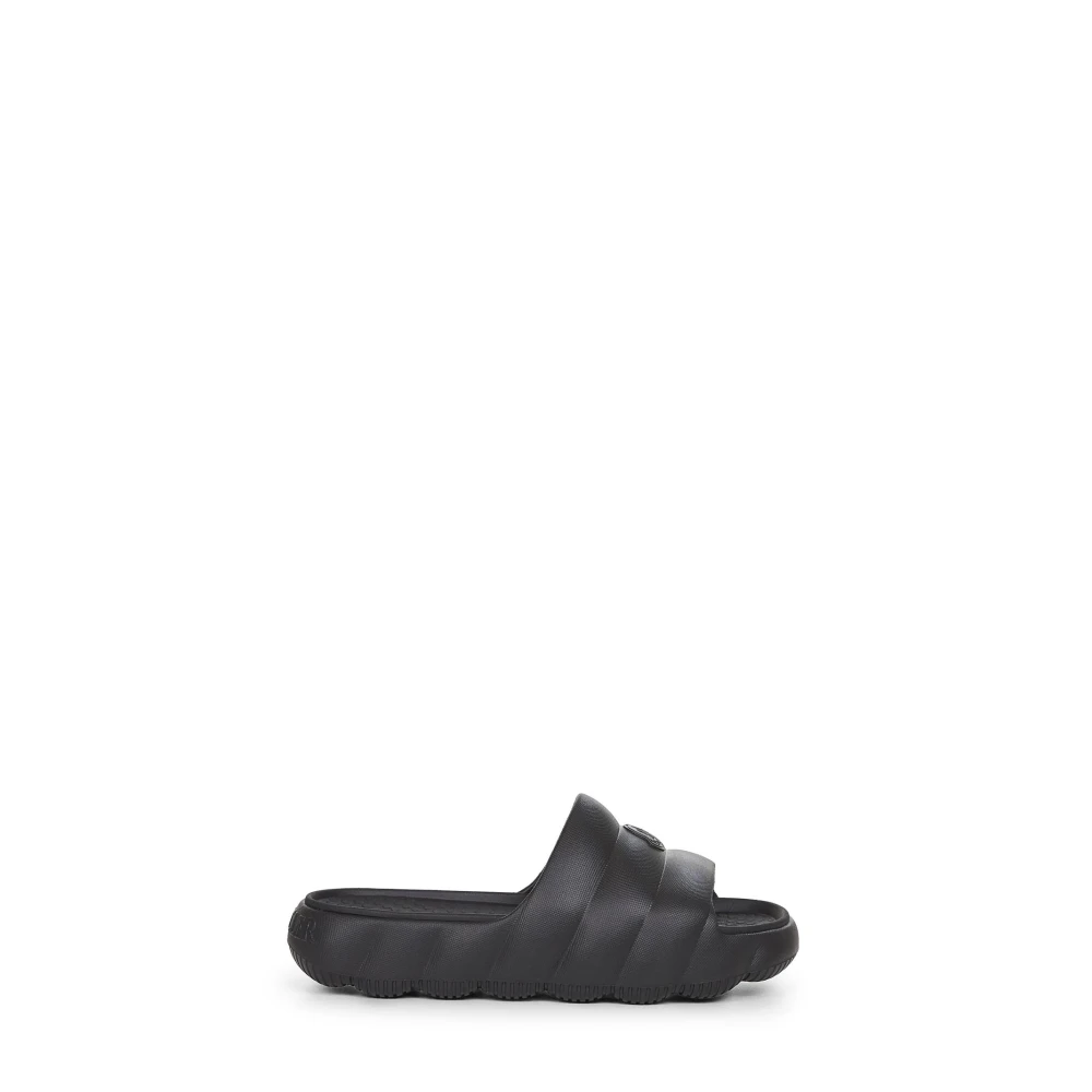 Moncler Black Sliders, Female, 3 Uk, Lilo Quilted Eva Slides