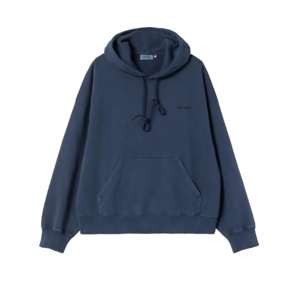 Carhartt Wip Men's Blue Hooded Benton Sweat - Hoodies - S - Sweatshirts & Hoodies