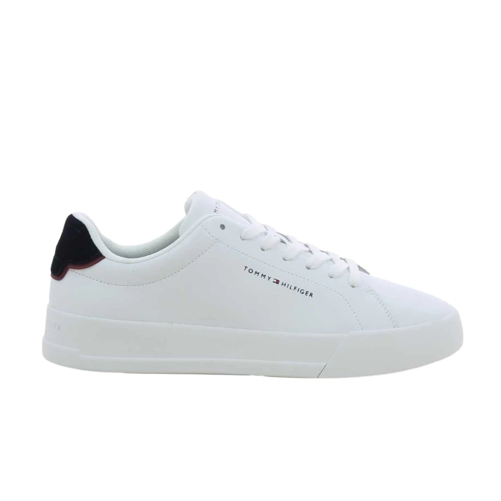 Tommy Hilfiger Vita Court Läder Herrskor White, Herr