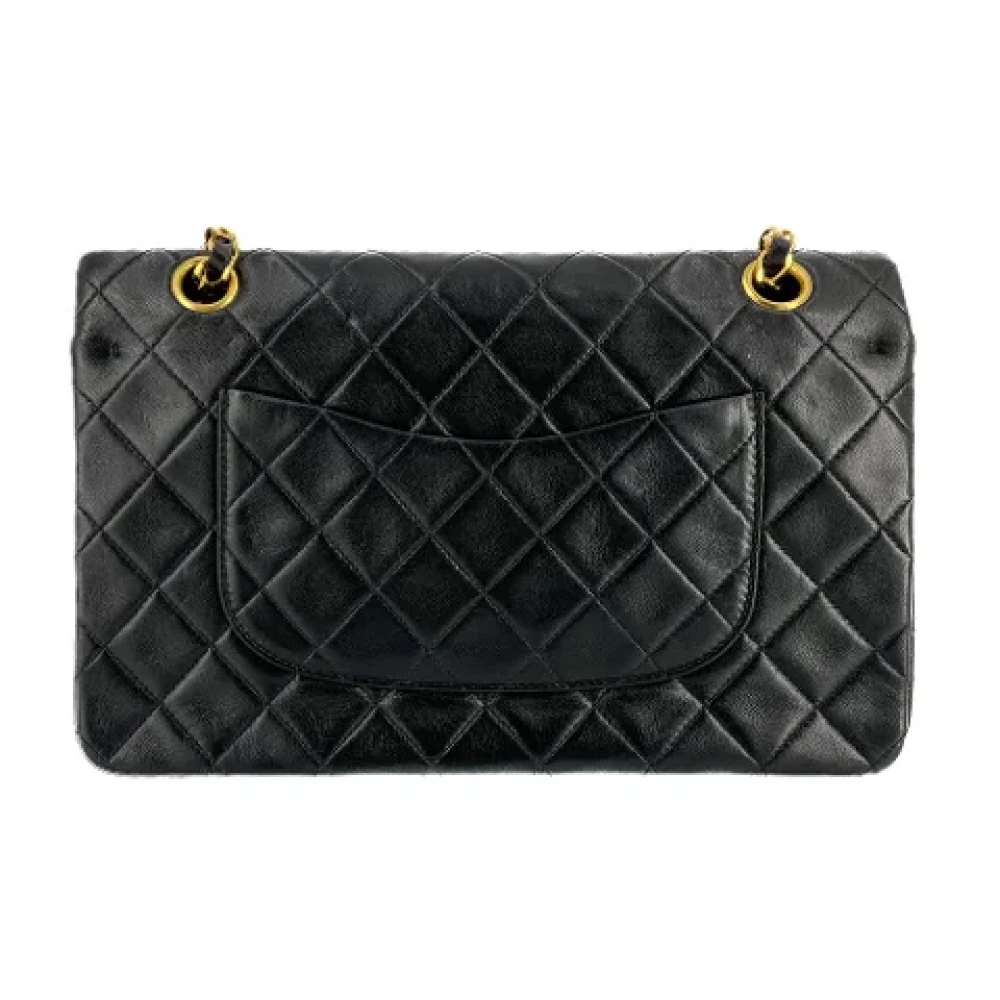 Chanel Vintage Pre-owned Leather handbags Black Dames