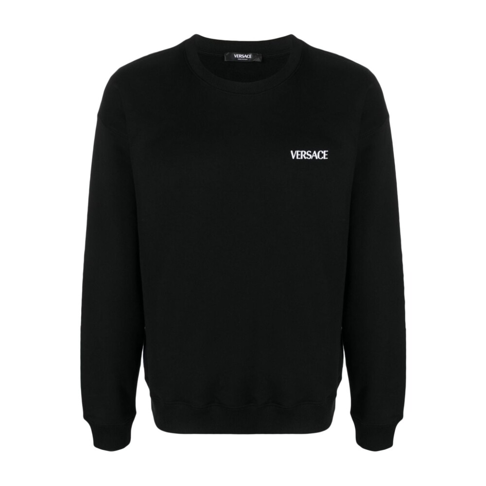 トップス Versace Sport Cotton Knit Crewneck Sweat Versace - Cotton crew-neck sweater Light Blue - The Corner