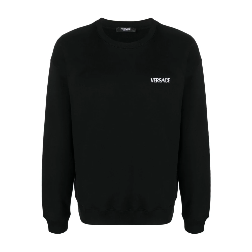 Versace Men's Black Graphic Print Crew Neck Sweatshirt - Sweatshirts - S - Sweatshirts & Hoodies