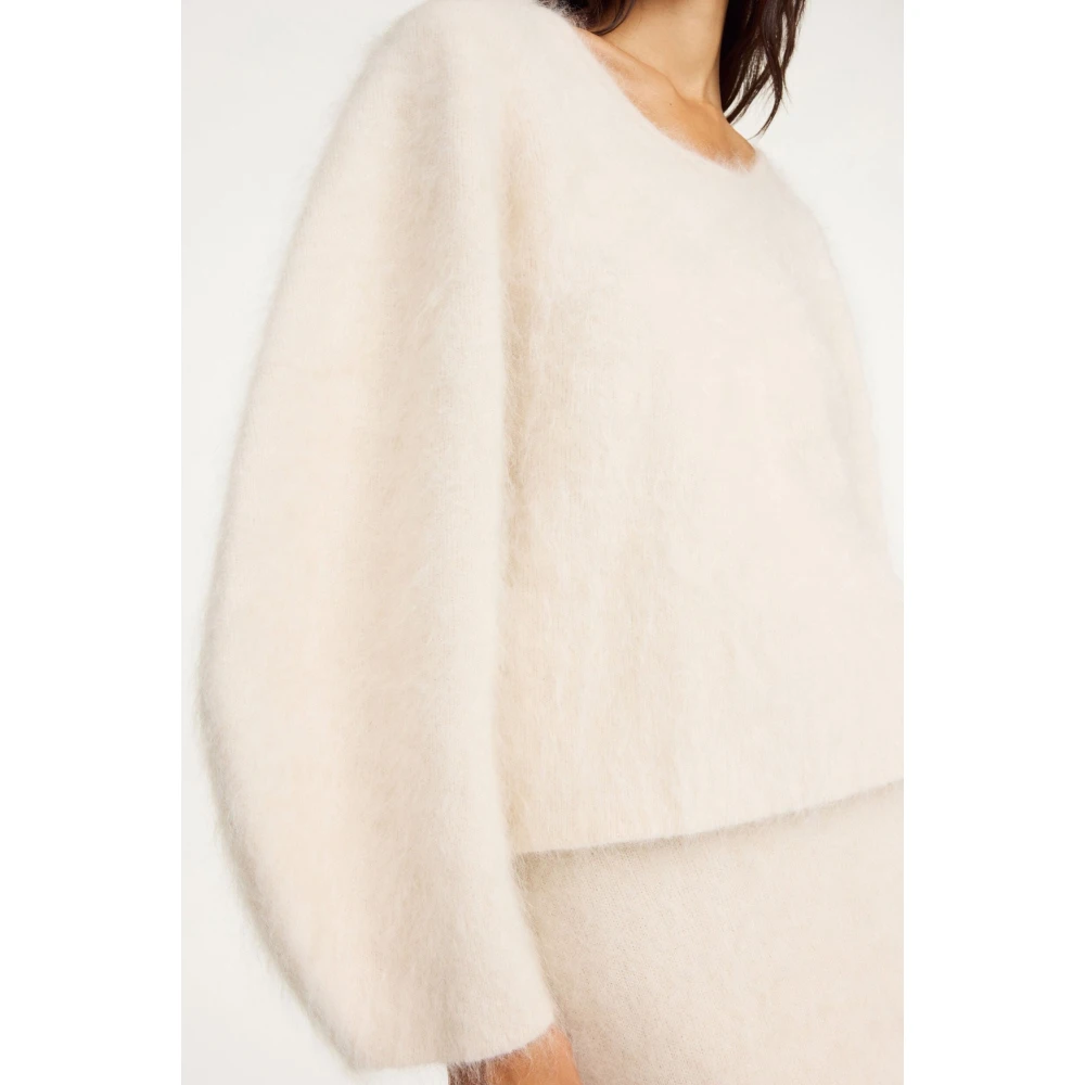 By Malene Birger Oyster Grey Mohair Pullover By Herenne Birger Gray Dames
