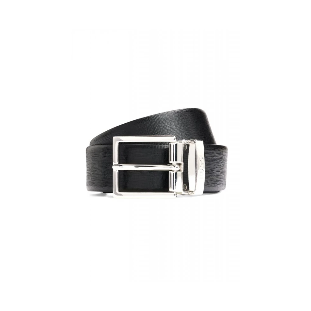 Hugo Men's Black Belts, 115 Cm, - Accessories > Belts