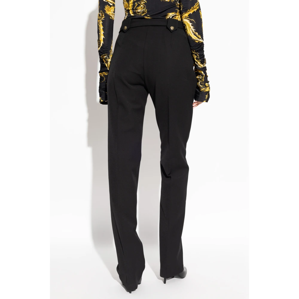 Versace Jeans Couture Broek met riem Black Dames