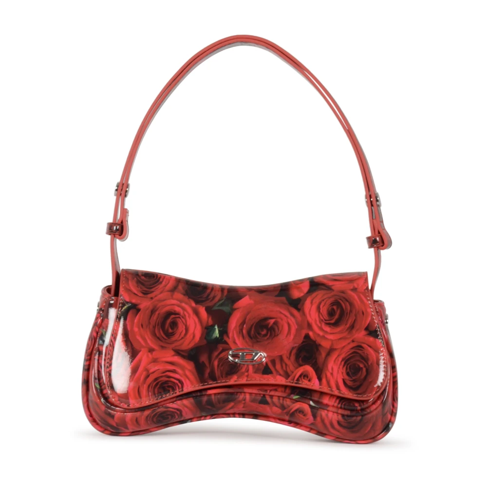 Diesel Rode Play Clutch Tas Red Dames