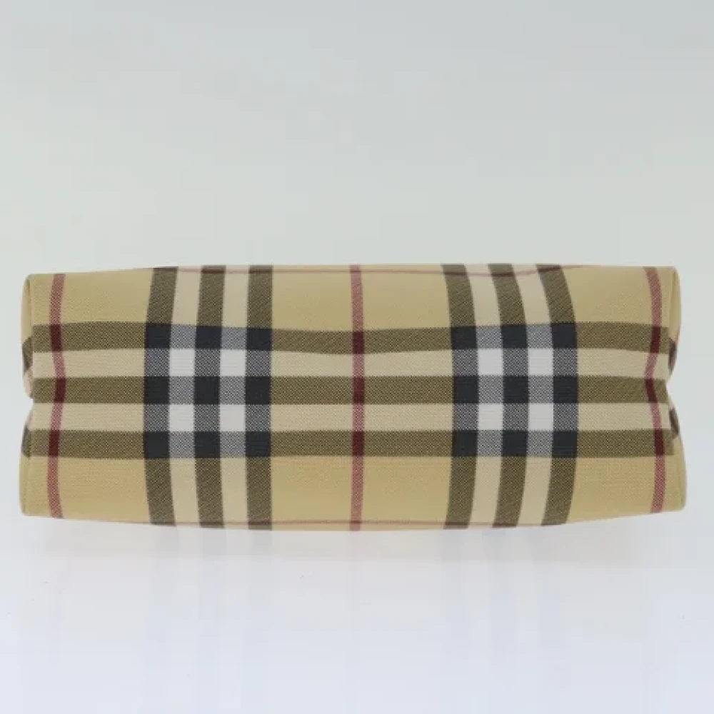 Burberry Vintage Pre-owned Canvas clutches Beige Dames