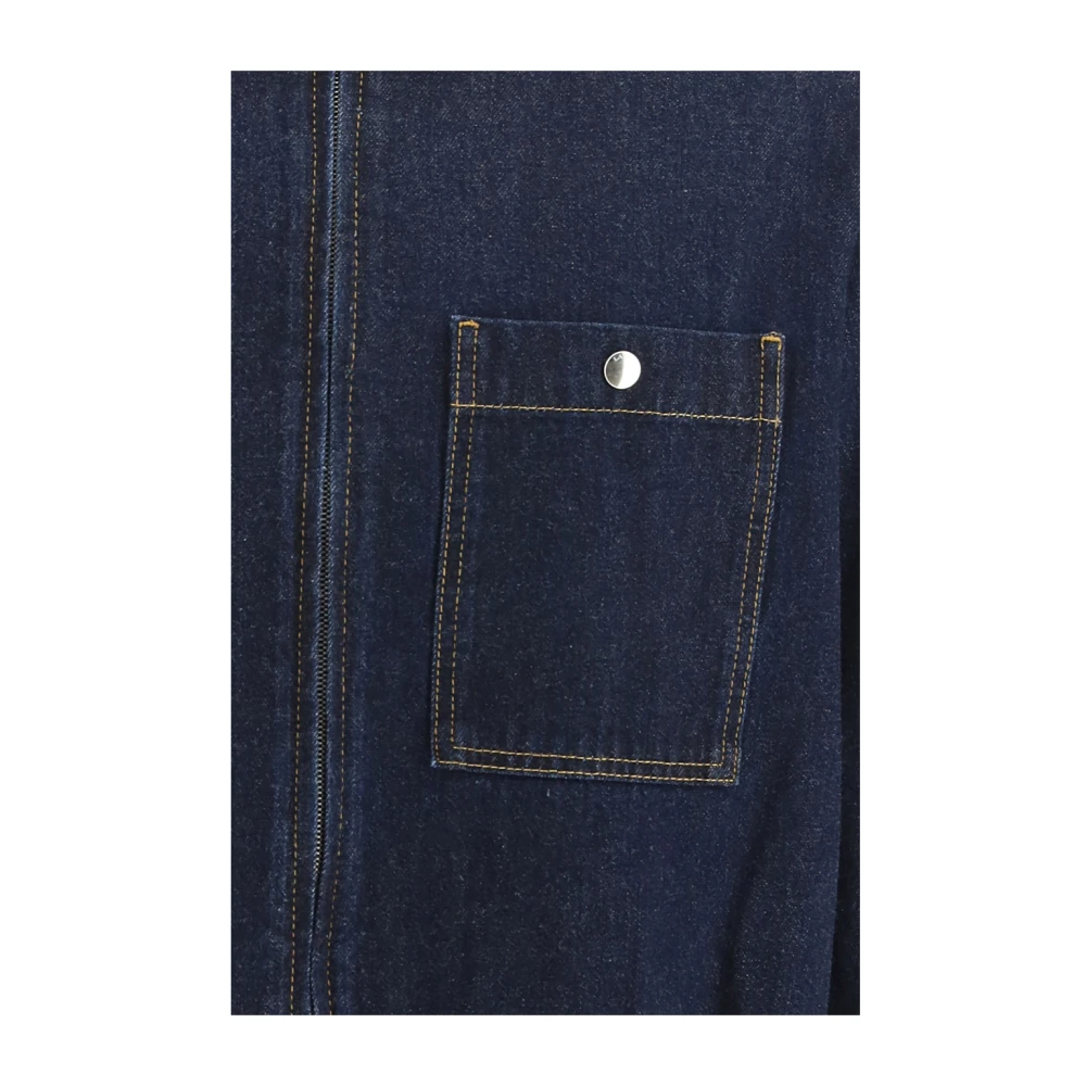 Lanvin Denim Overhemd Blue Heren