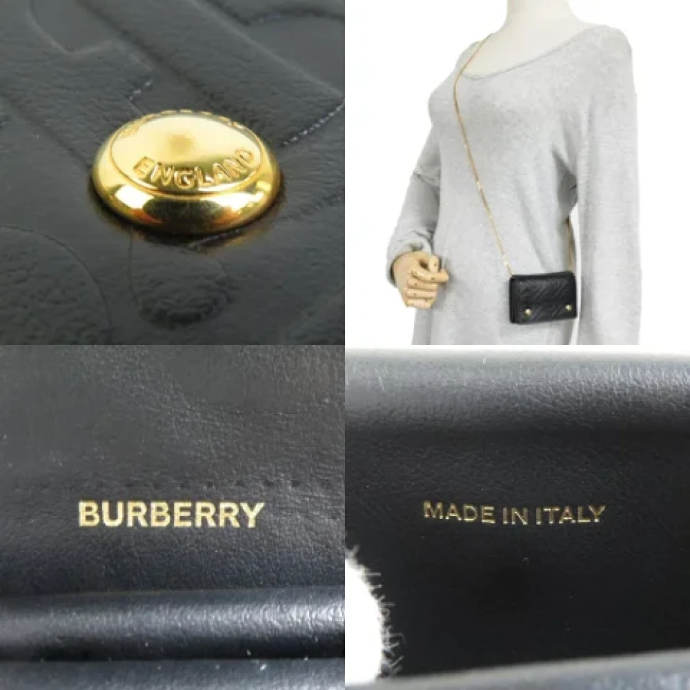 Burberry Vintage Pre-owned Leather wallets Black Dames