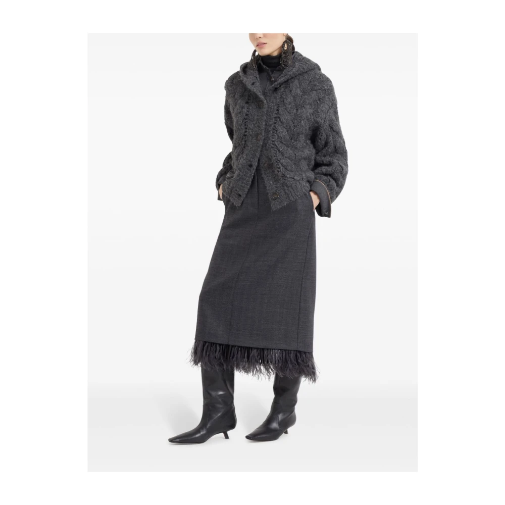 BRUNELLO CUCINELLI Antraciet Rokken voor Vrouwen Gray Dames