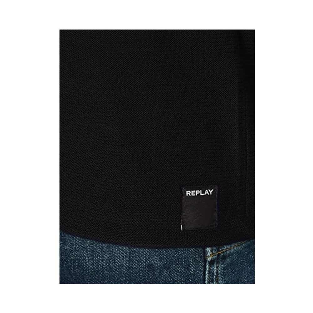 Replay Gebreid Vest Black Heren