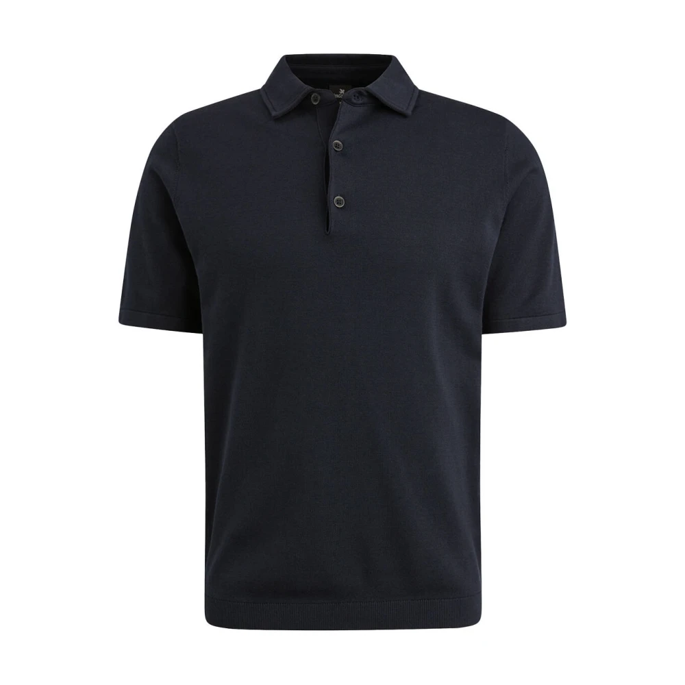 Vanguard Korte mouw katoen modal polo Blue Heren