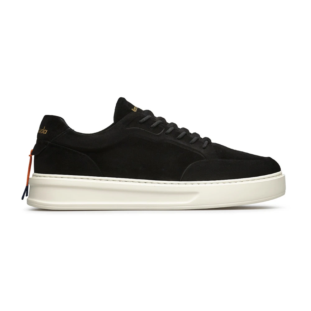 Barracuda Zwarte Suède Slip-On Sneakers Heren Schoenen